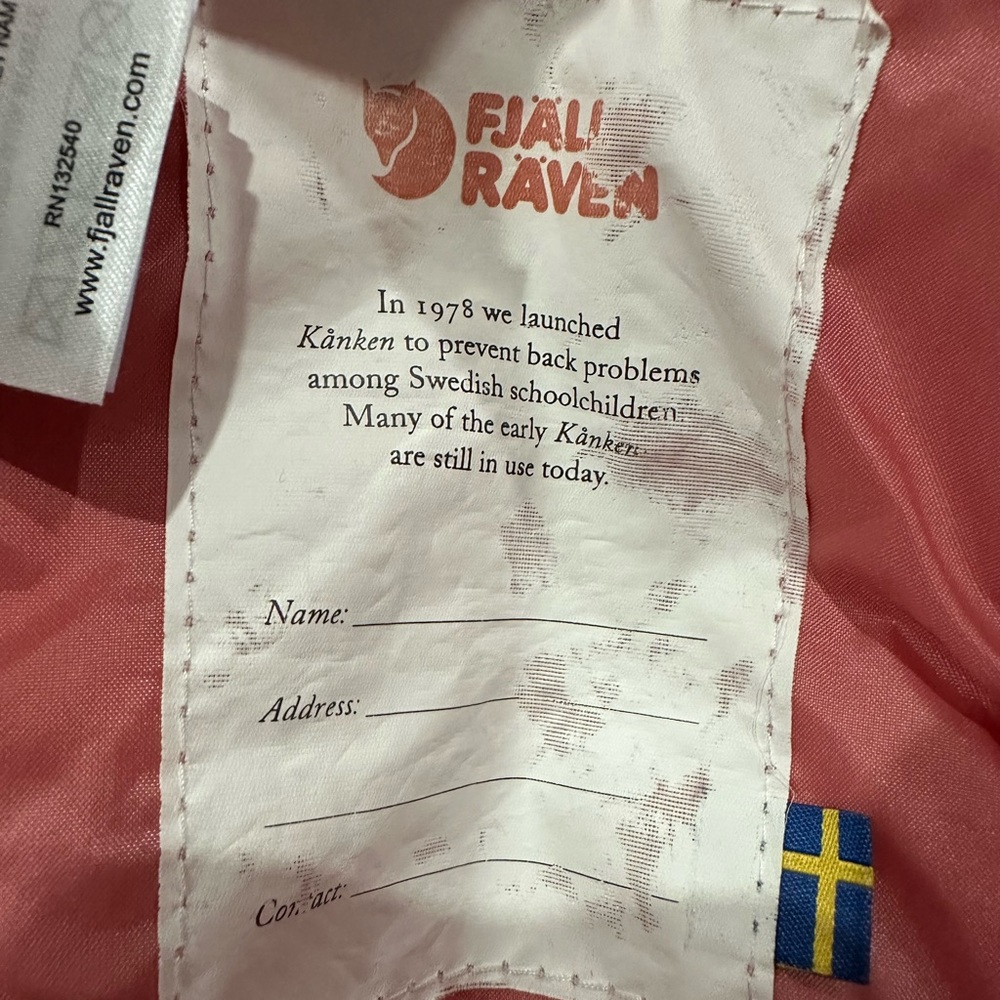 Fjallraven Women's Kanken Mini Backpack Pink - Picture 4 of 6
